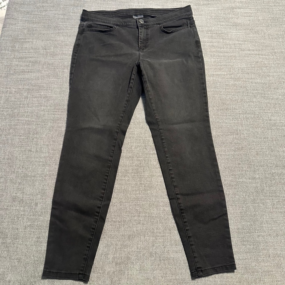 J. Jill 5-Pocket Leggings Womens 10P Black Skinny Stretch Denim Pants